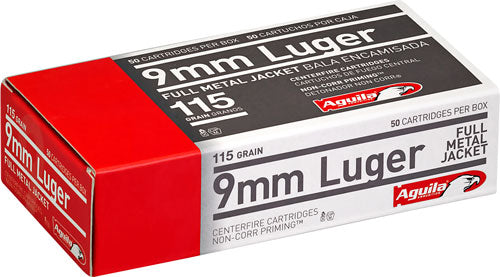 Aguila 9mm 115 Gr Full Metal Jacket(FMJ)  