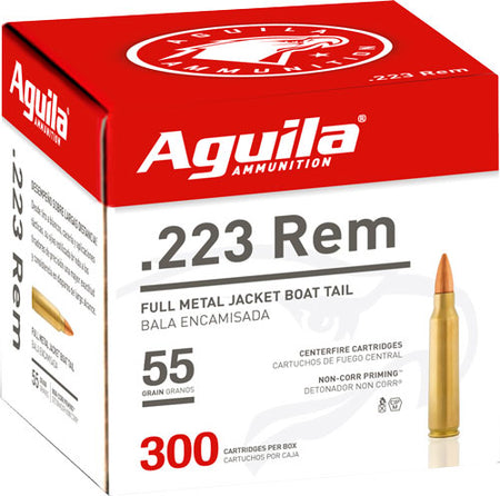 Aguila Target & Range Full Metal Jacket 55 Grain .223 Remington 3215 fps