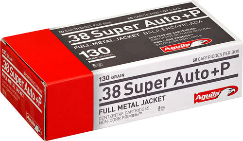 Aguila Target & Range Full Metal Jacket 130 Grain .38 Super 1220 fps