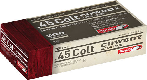 Aguila Cowboy Action LEAD Soft Point 200 Grain .45 Long Colt 600 fps