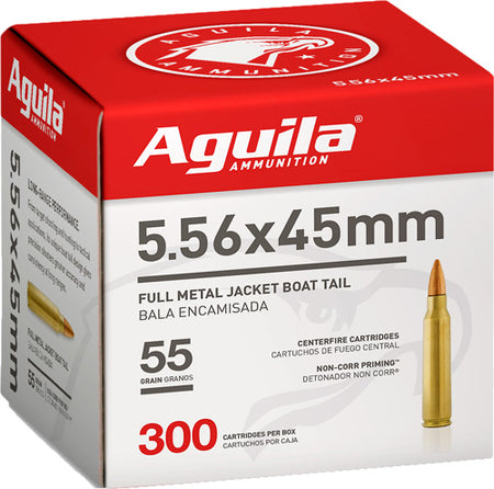 Aguila Target & Range 5.56x45mm NATO 55 grain Full Metal Jacket Boat Tail ammunition