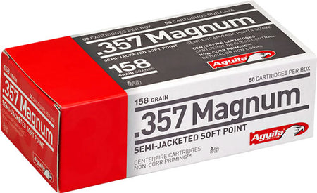 Aguila Target & Range Semi Jacketed Soft Point 158 Grain .357 Magnum 1545 fps