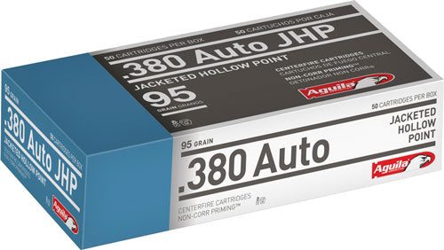 Aguila  .380 ACP/Auto 90 grain Jacketed Hollow Point ammunition