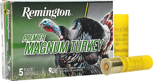 Remington Premier Magnum Turkey High Velocity Turkey Shotgun Ammo 20 Gauge 3 in 1-1/8 oz #5