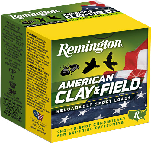 Remington American Clay & Field Sport Loads Shotgun Ammo 12 Gauge 2.75 in 1-1/8 oz #8