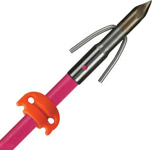 AMS Chaos Point Pink Bowfishing Fiberglass Arrow with Safety Slide