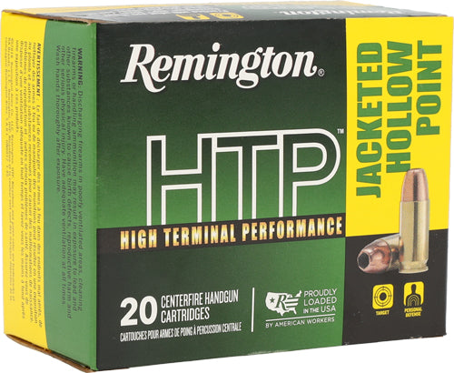 Remington HTP Jacketed Hollow Point 180 Grain .40 S&W 1015 fps