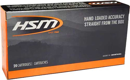 HSM V-Max .223 WSSM 55 grain Jacketed Hollow Point ammunition