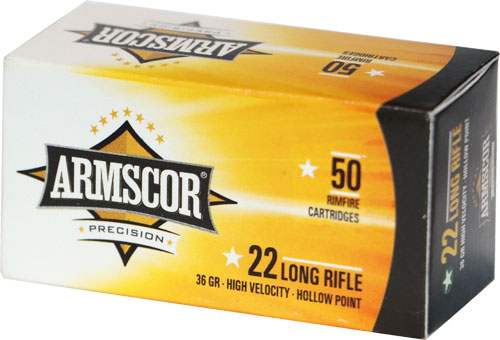 Armscor .22 Long Rifle High Velocity Hollow Point 36 Grain