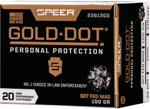 Speer Gold Dot Personal Protection Hollow Point 100 Grain .327 Federal Mag 1500 fps