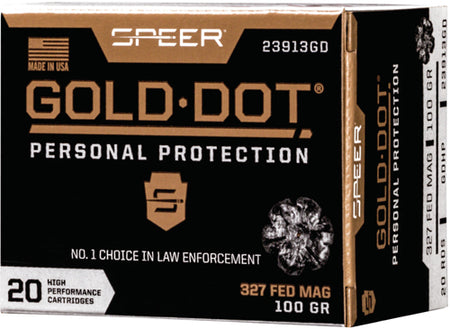 Speer Gold Dot Personal Protection Hollow Point 100 Grain .327 Federal Mag 1500 fps