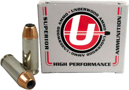Underwood Ammo Sporting 10mm Auto 180 grain Jacketed Hollow Point ammunition