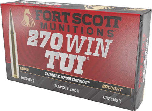 Fort Scott Munitions  .270 Winchester 130 grain Solid Copper Spun ammunition