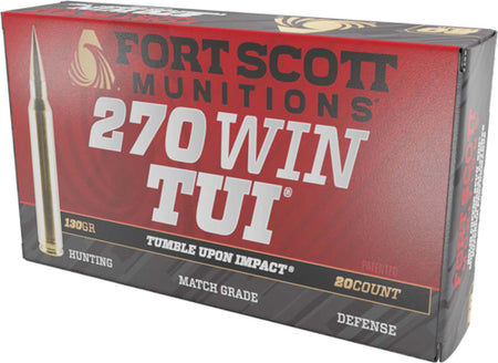 Fort Scott Munitions  .270 Winchester 130 grain Solid Copper Spun ammunition