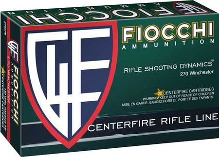 Fiocchi Field Dynamics Pointed Soft Point 130 Grain .270 Winchester 3010 fps