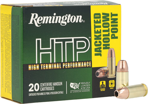 Remington HTP Jacketed Hollow Point 115 Grain 9mm Luger/Parabellum 1145 fps