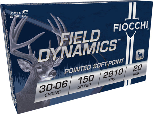 Fiocchi Field Dynamics Jacketed Soft Point 150 Grain .30-06 Springfield