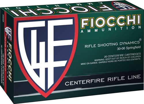 Fiocchi Field Dynamics Jacketed Soft Point 180 Grain .30-06 Springfield