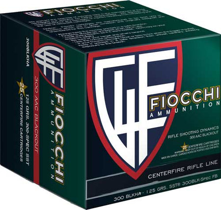 Fiocchi Hyperformance Super Shock Tip 125 Grain .300 AAC Blackout 2200 fps