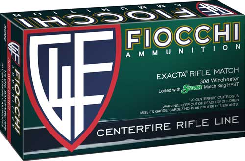 Fiocchi Hyperformance Sierra MatchKing Boat Tail Hollow Point 175 Grain .308 Win / 7.62x51mm 2595 fps