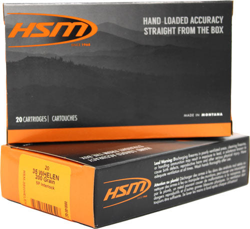 HSM  Jacketed Soft Point 200 Grain .35 Whelen