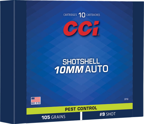 CCI Pest Control #9 shot 10mm Auto 105 grain Shotshell ammunition