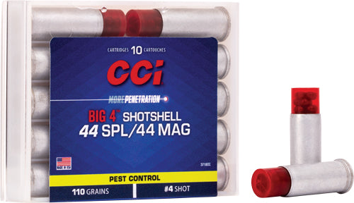CCI Big 4 #4 Shot Size Shotshell 110 Grain .44 Magnum 1000 fps