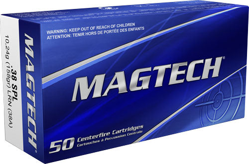 Magtech Sport Shooting Range/Training Lead Round Nose 158 Grain .38 Special 755 fps