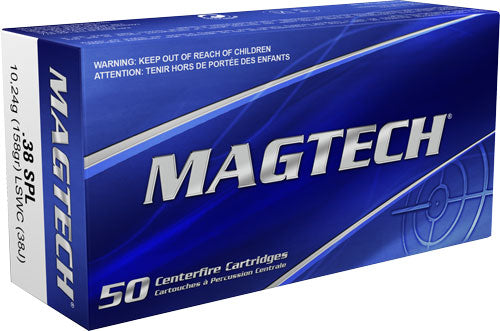 Magtech Range/Training .38 Special 158 grain Lead Semi Wadcutter ammunition
