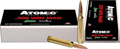 Atomic Sierra MatchKing .300 Winchester Mag 220 grain Hollow Point Boat Tail ammunition