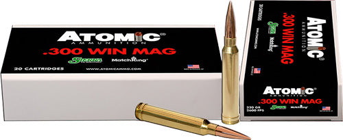 Atomic Sierra MatchKing .300 Winchester Mag 220 grain Hollow Point Boat Tail ammunition