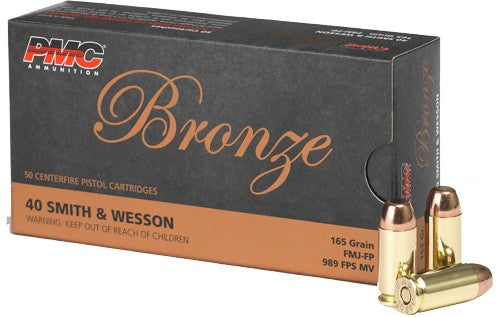 PMC Bronze Full Metal Jacket 165 Grain .40 S&W 989 fps