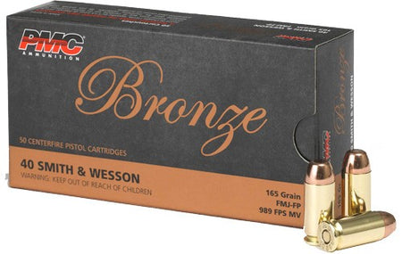 PMC Bronze Full Metal Jacket 165 Grain .40 S&W 989 fps