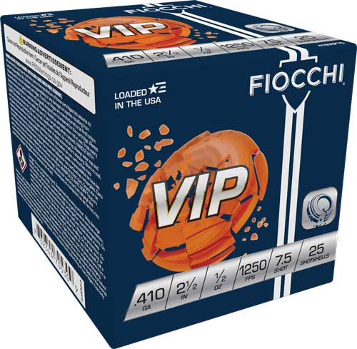 Fiocchi Exacta Target VIP Shotgun Ammo .410 Bore 2.5 in 1/2 oz #7.5