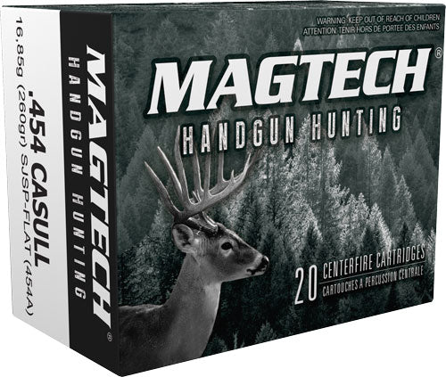 Magtech Sport Shooting Range/Training Semi-Jacketed Soft Point Flat 260 Grain .454 Casull 1759 fps