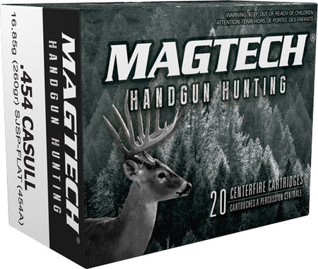 Magtech Sport Shooting Range/Training Semi-Jacketed Soft Point Flat 260 Grain .454 Casull 1759 fps