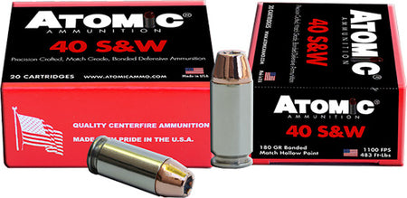 Atomic   180 Grain .40 S&W 1100 FPS
