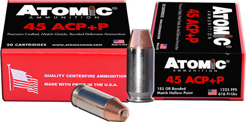Atomic =+P  185 Grain .45 ACP/Auto 1225 FPS