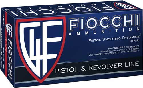 Fiocchi Defense Dynamics Jacketed Hollow Point 200 Grain .45 ACP/Auto 890 fps