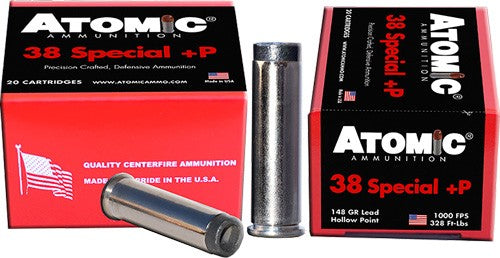 Atomic  +P Lead 148 Grain .38 Special