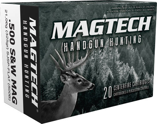 Magtech Sport Shooting Range/Training Semi-Jacketed Soft Point Flat 325 Grain .500 S&W Mag 1745 fps