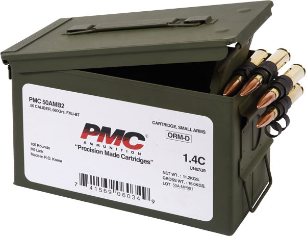 PMC Linked Bronze Full Metal Jacket 660 Grain .50 BMG