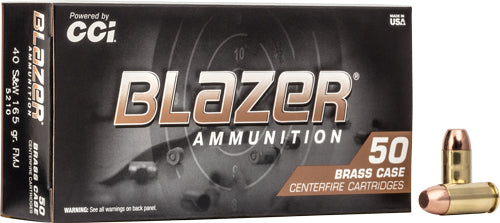 Blazer Brass Full Metal Jacket 165 Grain .40 S&W 1050 fps
