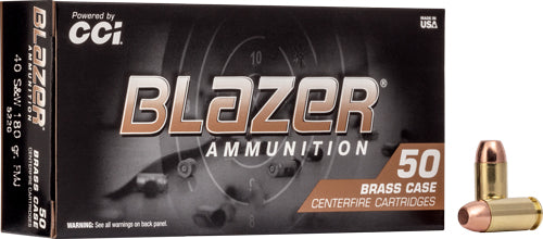 Blazer Brass Full Metal Jacket 180 Grain .40 S&W 985 fps
