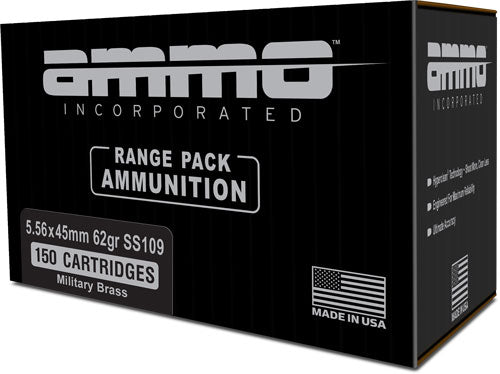 Ammo Inc Signature SS109 5.56x45mm NATO 62 grain Full Metal Jacket ammunition