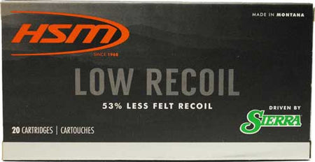 HSM Low Recoil Rifle Ammunition 6.5 Creedmoor Sierra 140 gr. 20 rd.