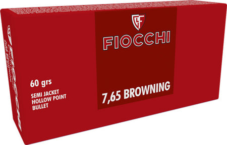 Fiocchi Classic Line Jacketed Hollow Point 60 Grain .32 ACP