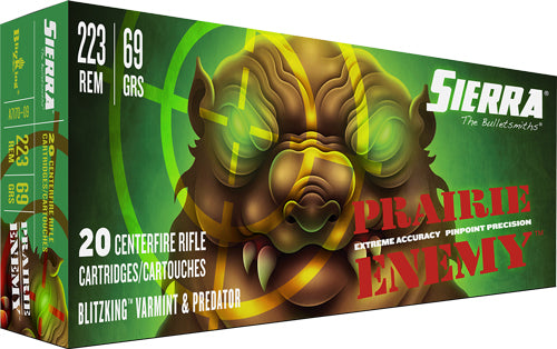 Sierra Prairie Enemy Sierra BlitzKing 69 Grain .223 Remington 2950 fps
