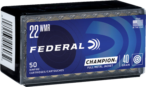 Federal Champion Rimfire Ammo 22 Mag. 40 gr. Full Metal Jacket (FMJ)