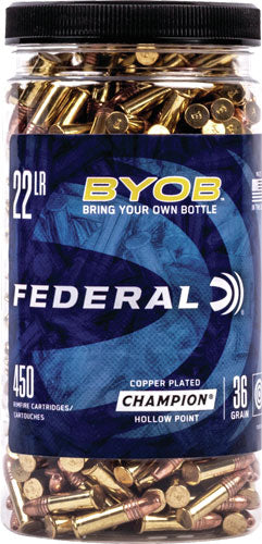Federal BYOB Champion Training BYOB Copper Plated Hollow Point 36 Grain .22 Long Rifle 1260 fps